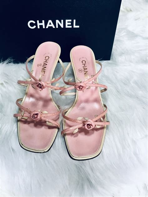 chanel sandals size 9|chanel high heel sandals.